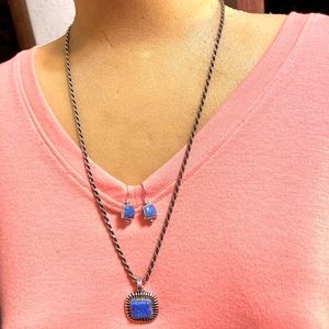 Gorgeous Lapis and 925 silver set